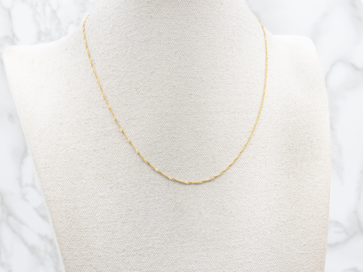 Yellow Gold Singapore Chain