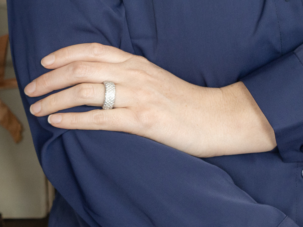 Diamond Encrusted Cocktail Band