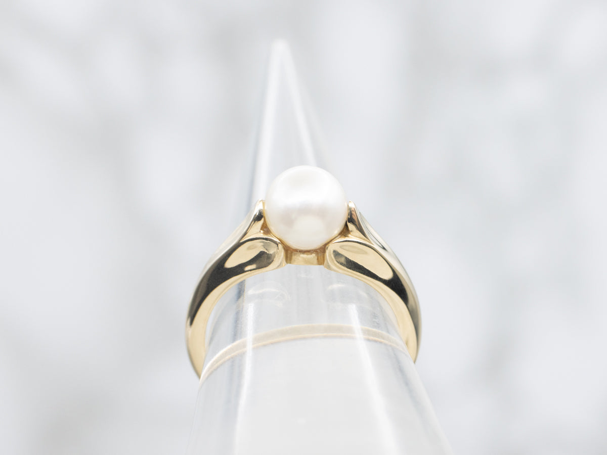 Sweet Gold Saltwater Pearl Ring