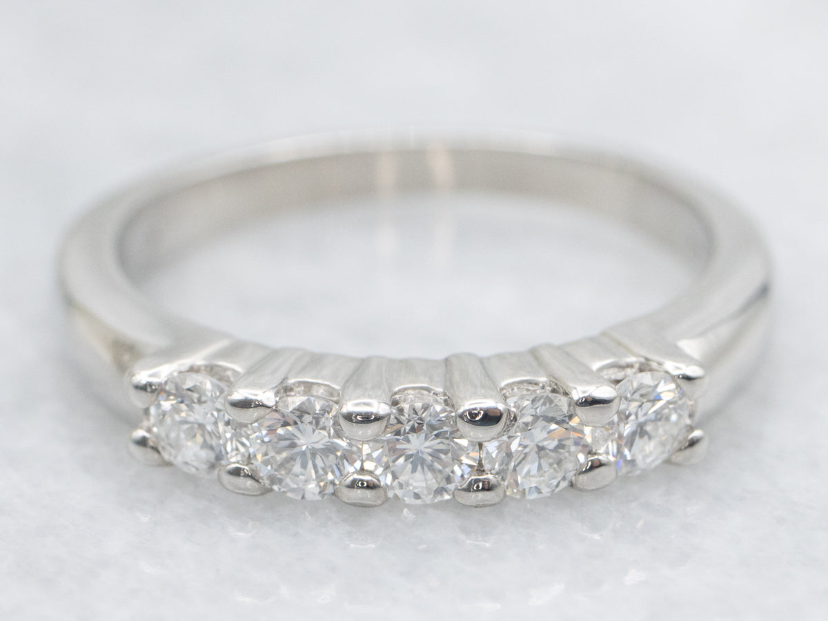 Platinum Diamond Wedding Band