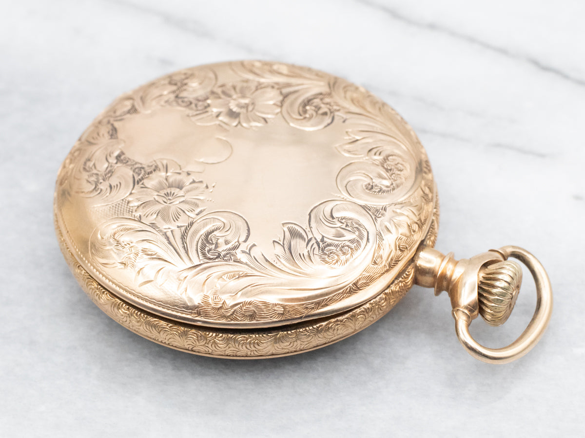 Antique 1913 Arthur B. Duncan Gold Pocket Watch
