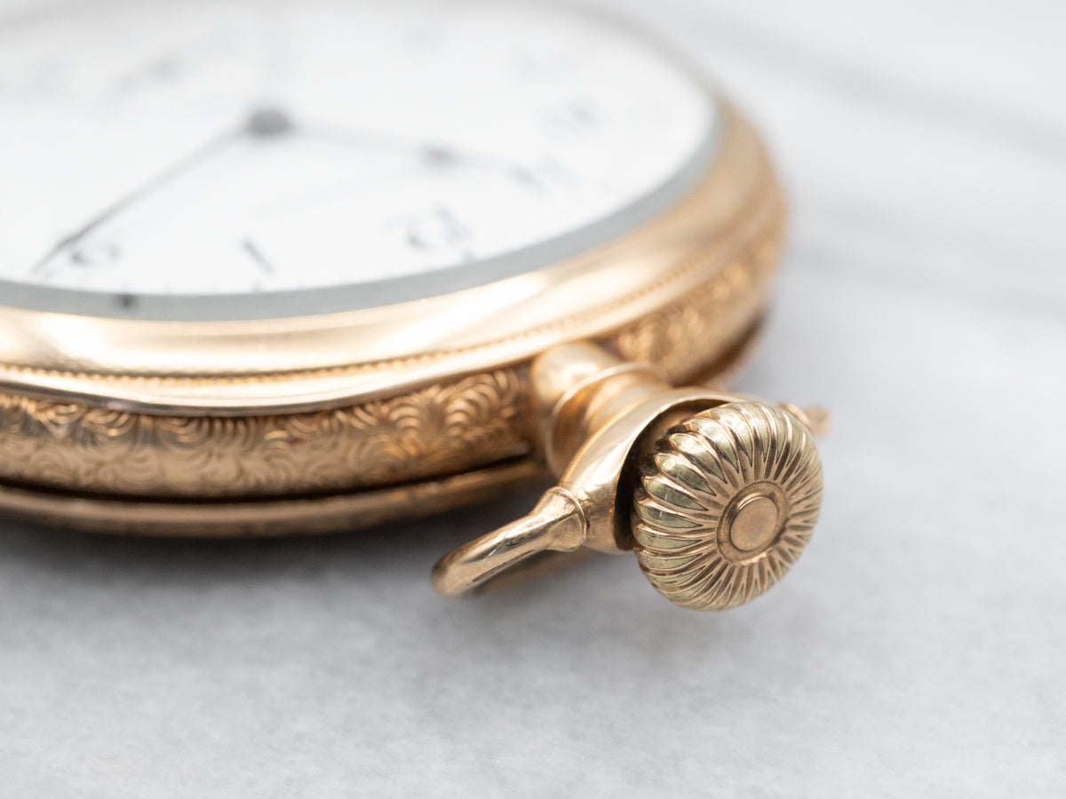 Antique 1913 Arthur B. Duncan Gold Pocket Watch
