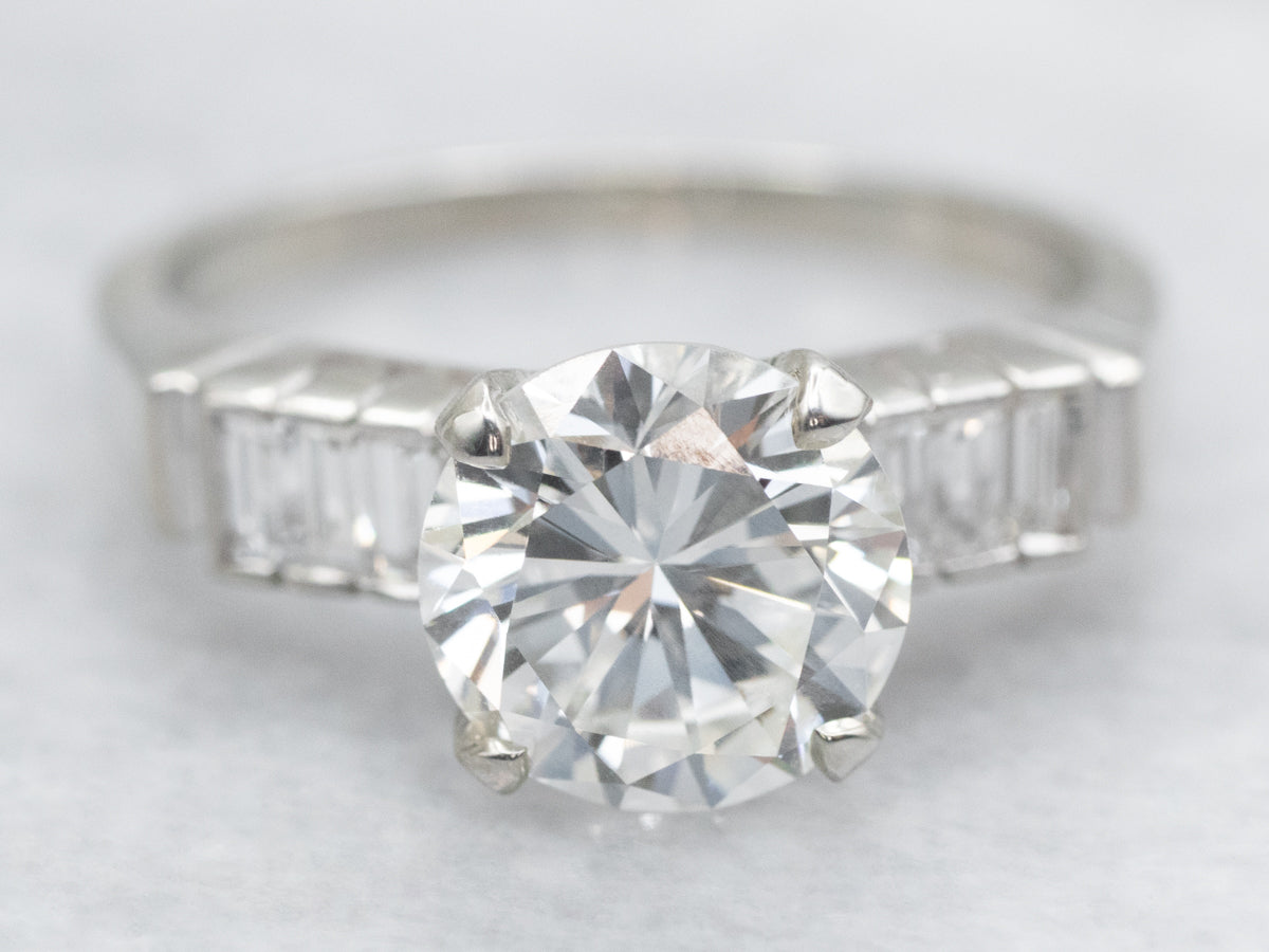 Stunning GIA Certified Round Brilliant Diamond Engagement Ring