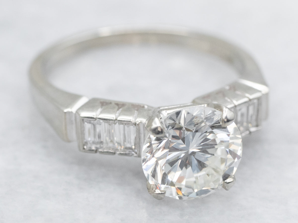 Stunning GIA Certified Round Brilliant Diamond Engagement Ring