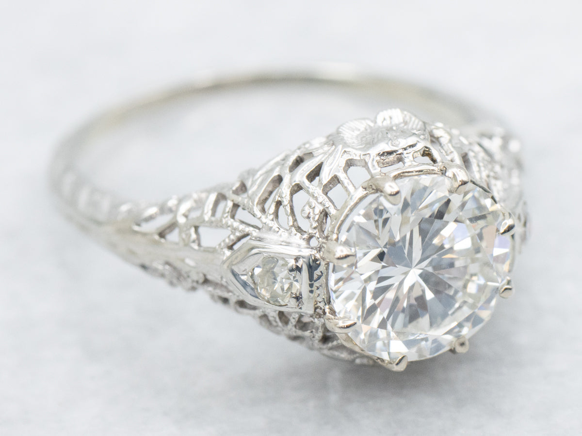 Stunning Art Deco Diamond Engagement Ring