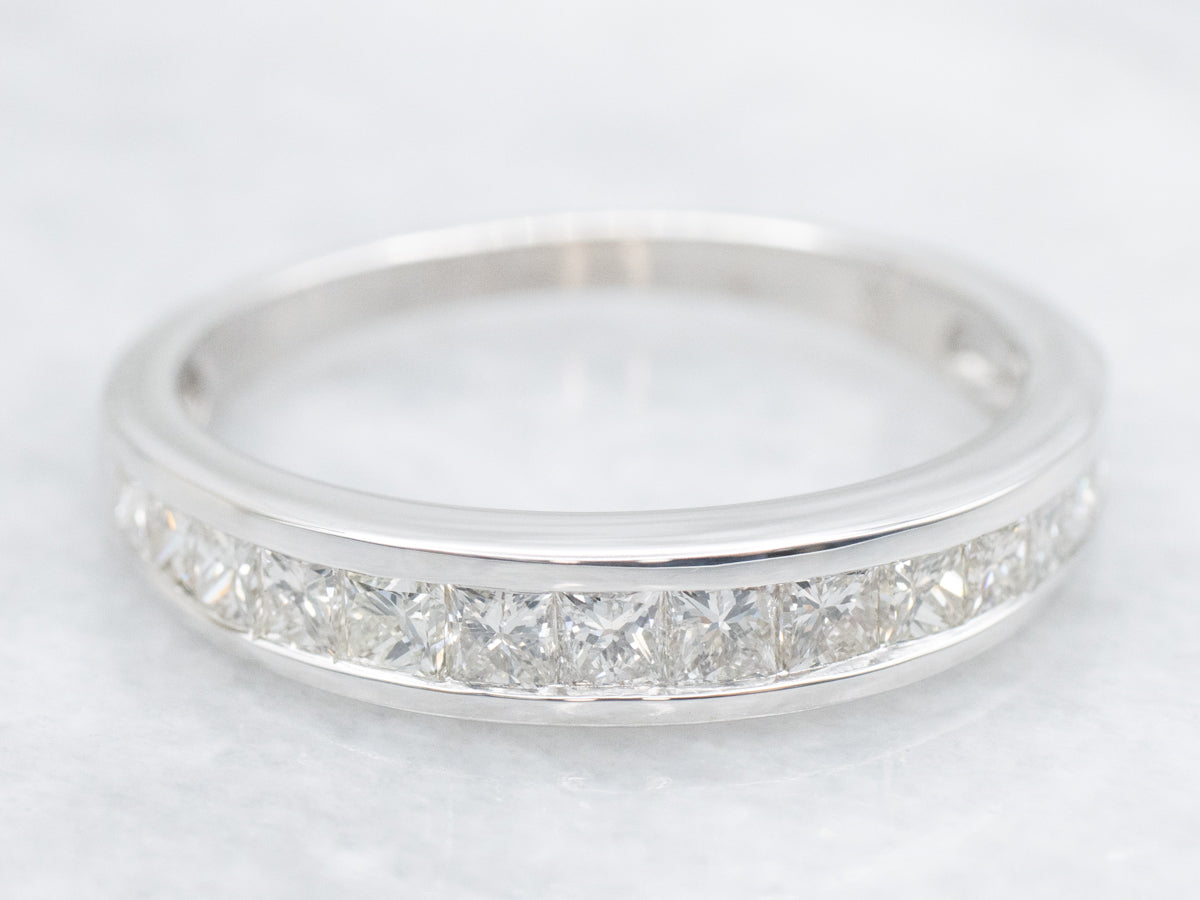 Channel Set Princess Cut Diamond Band