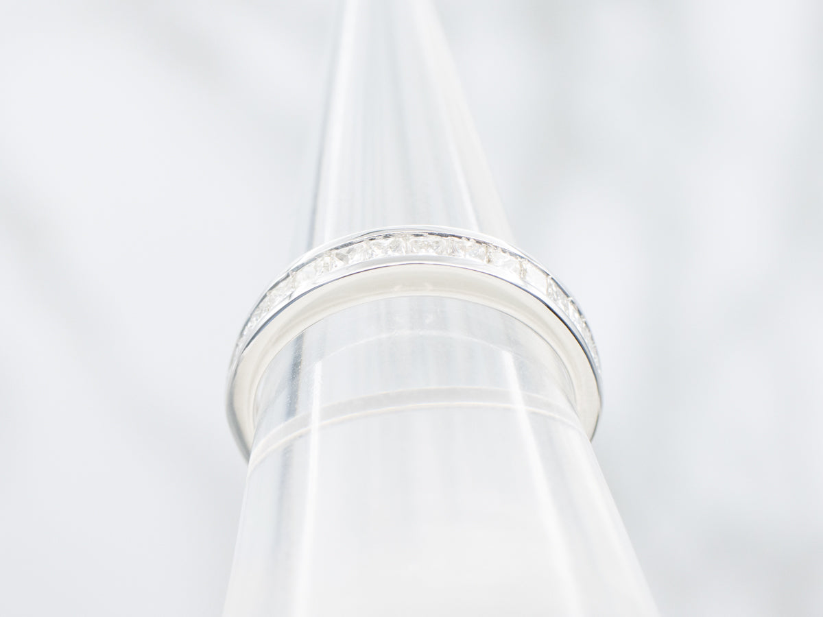 Channel Set Princess Cut Diamond Band