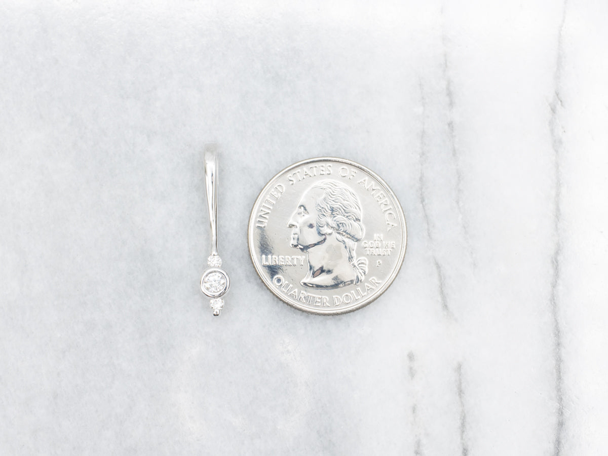 Triple Diamond Drop Pendant