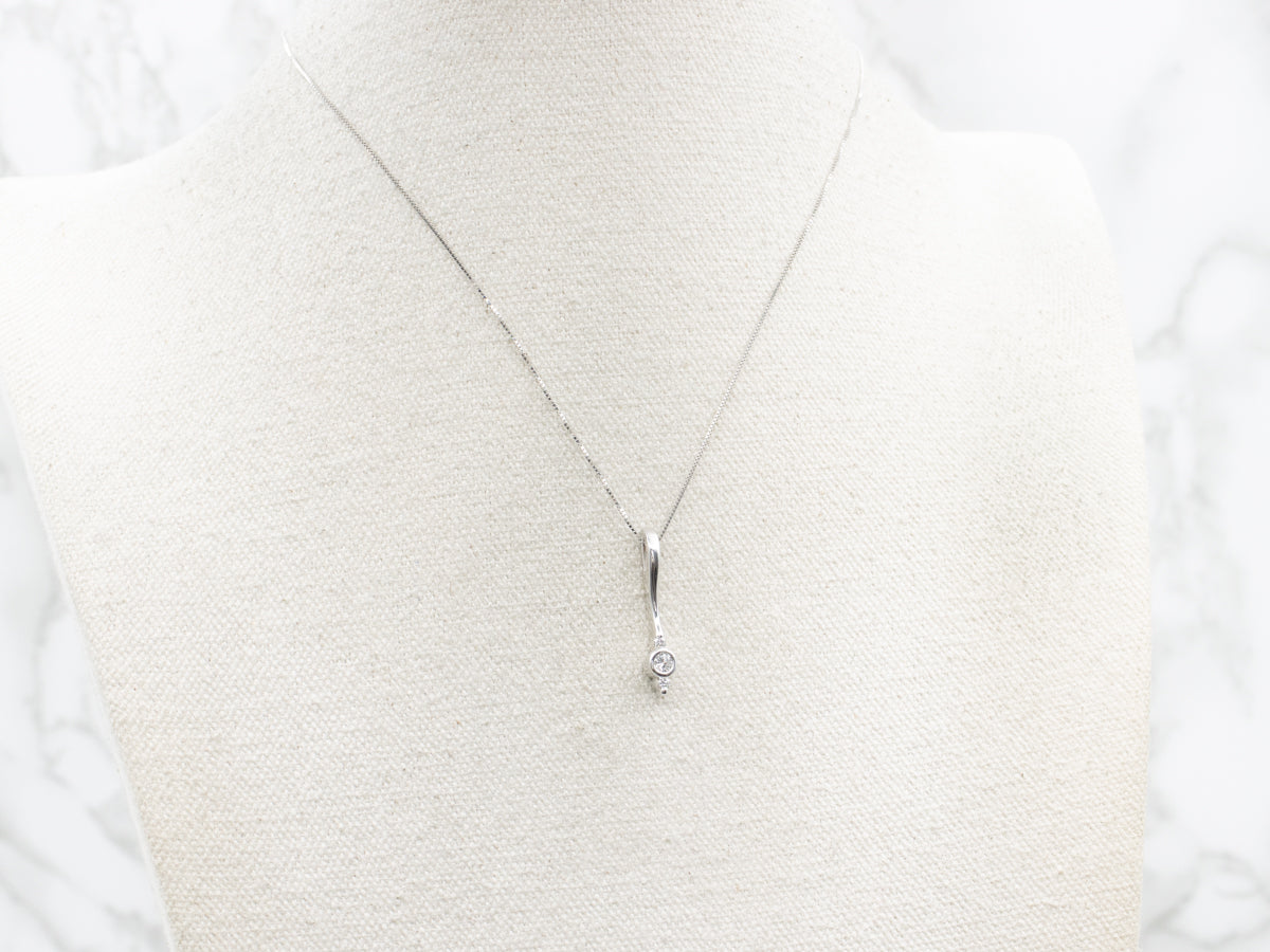Triple Diamond Drop Pendant