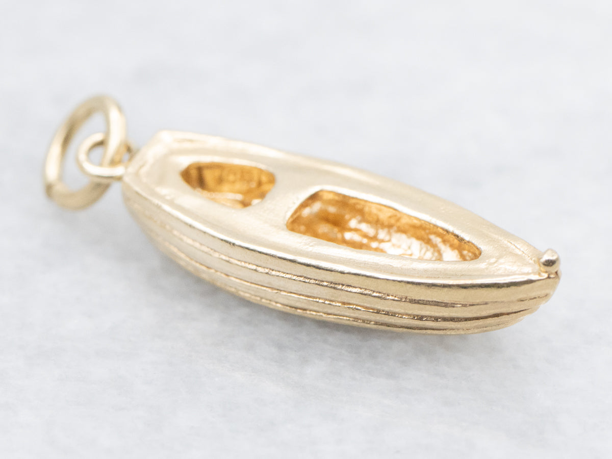Gold Dinghy Boat Charm