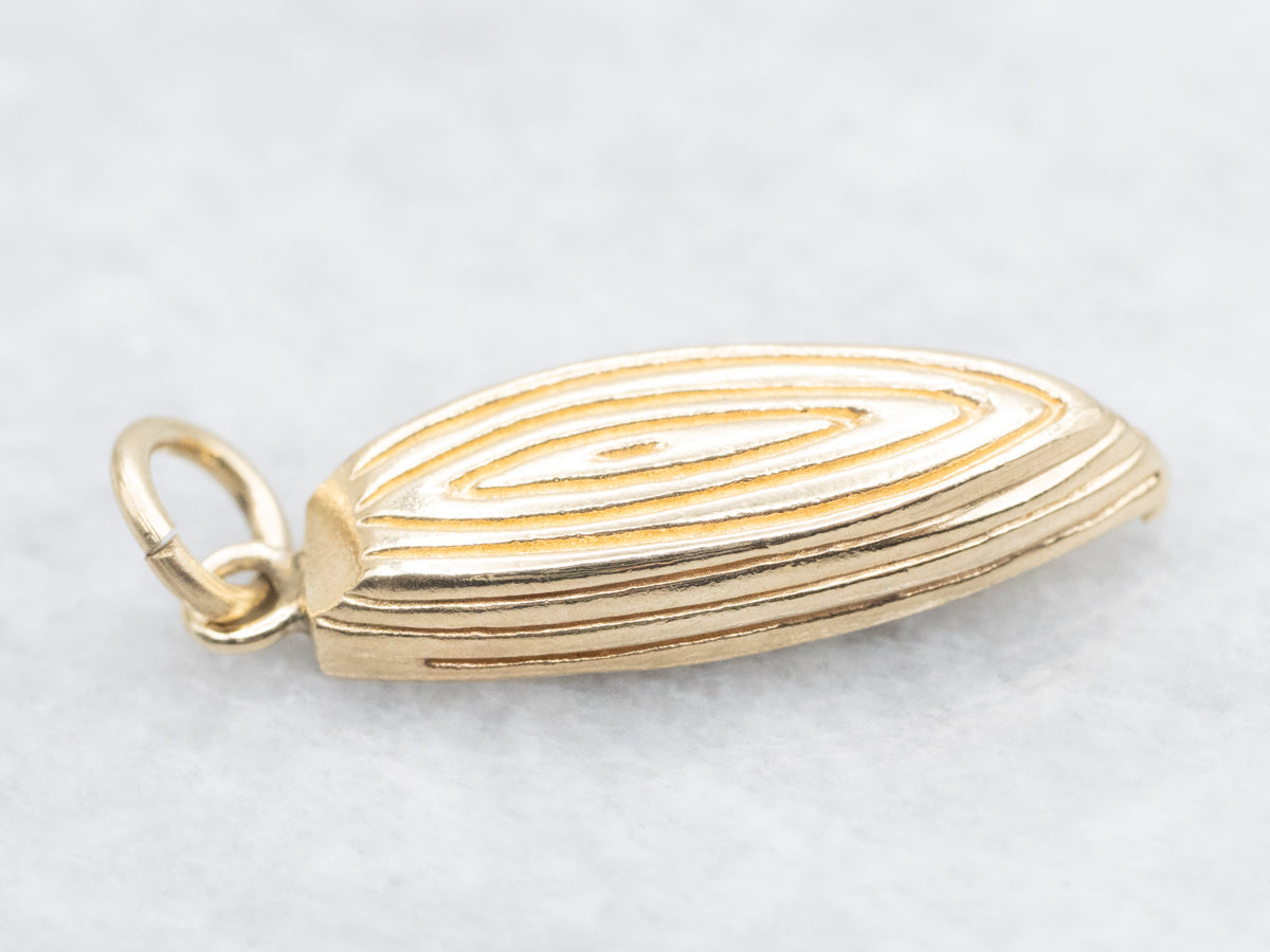 Gold Dinghy Boat Charm