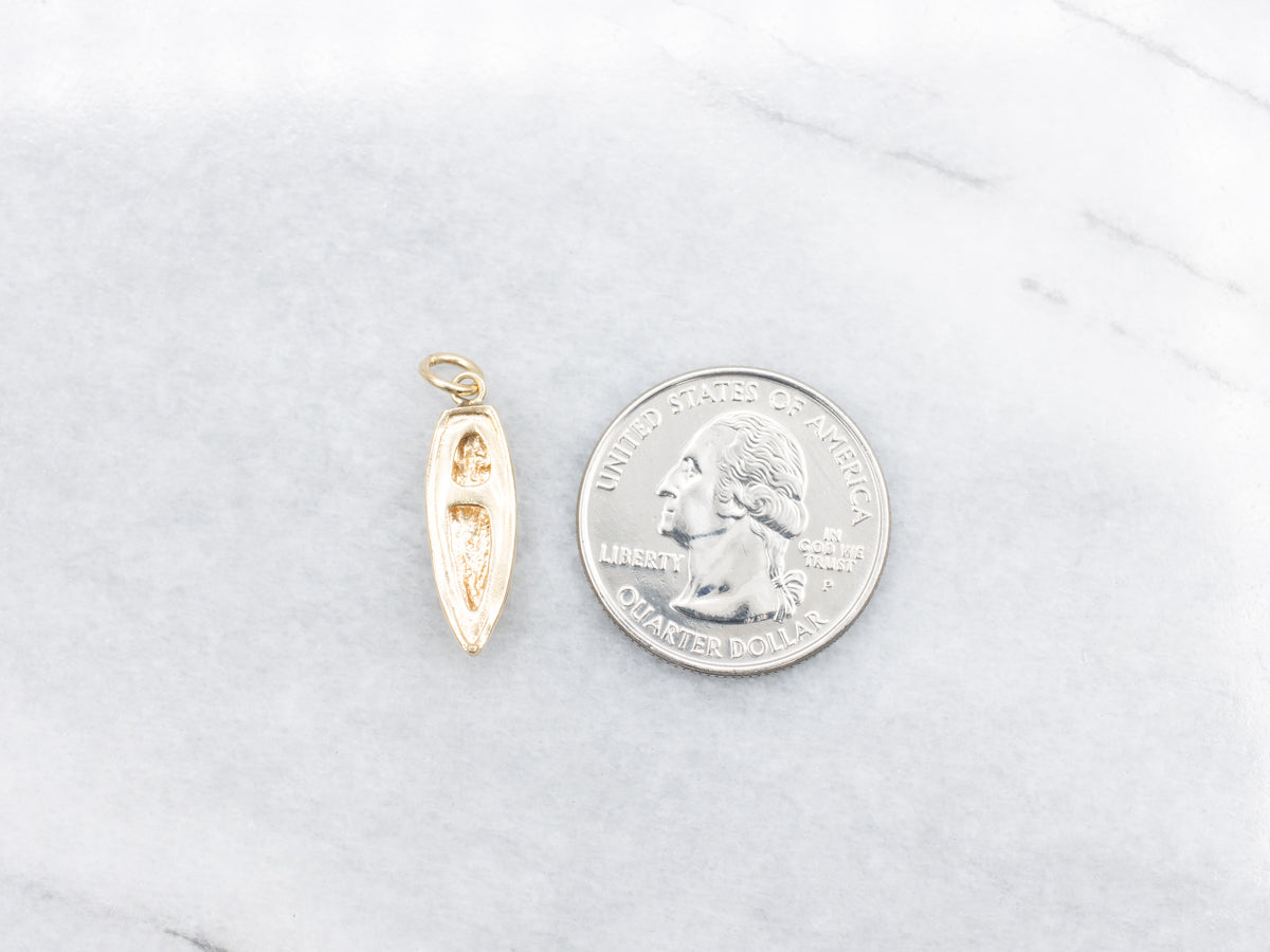 Gold Dinghy Boat Charm