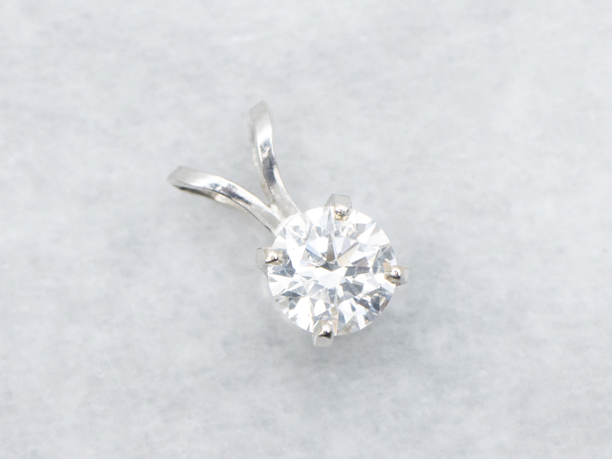 Round Brilliant Diamond Solitaire Pendant