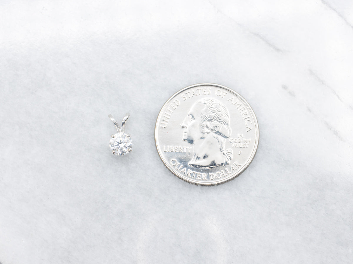 Round Brilliant Diamond Solitaire Pendant