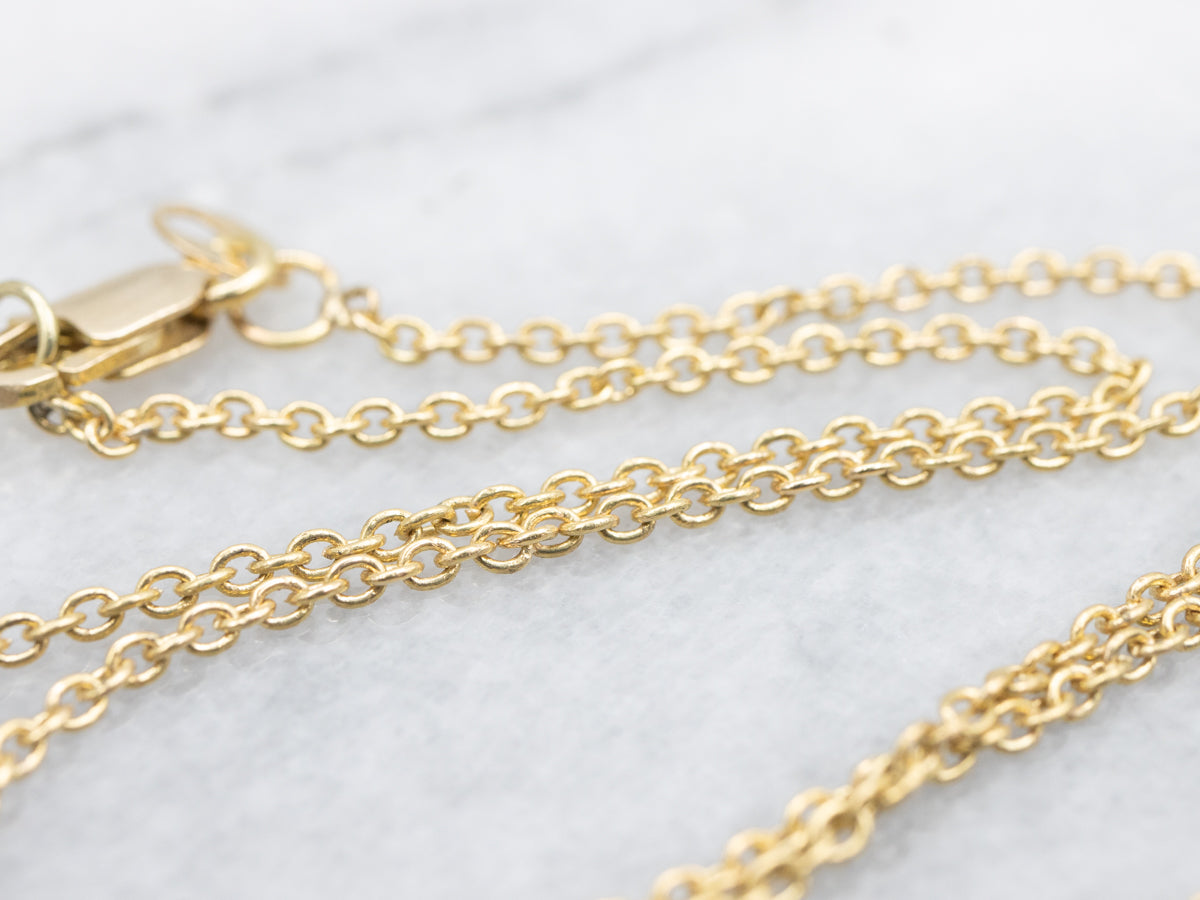 18-Karat Yellow Gold Rolo-Link Chain