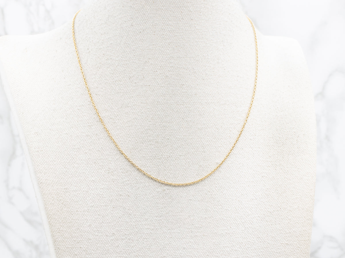 18-Karat Yellow Gold Rolo-Link Chain