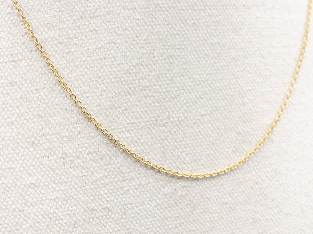 18-Karat Yellow Gold Rolo-Link Chain