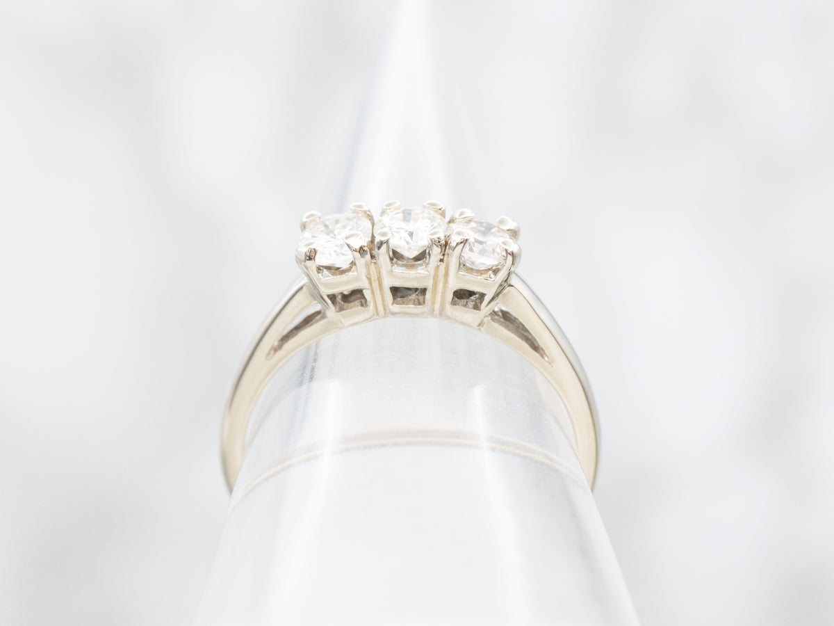 Past Present and Future Diamond Engagement Ring