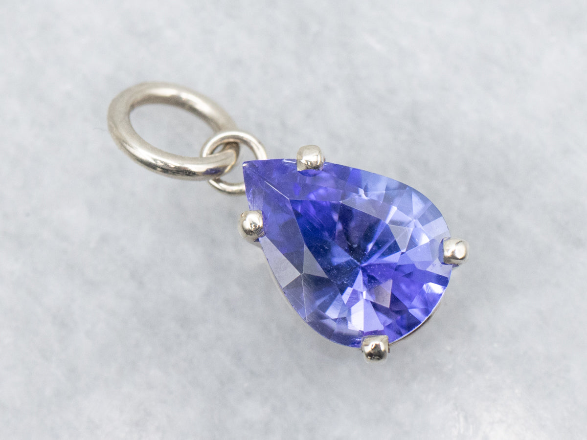 Pear Cut Tanzanite Solitaire Pendant