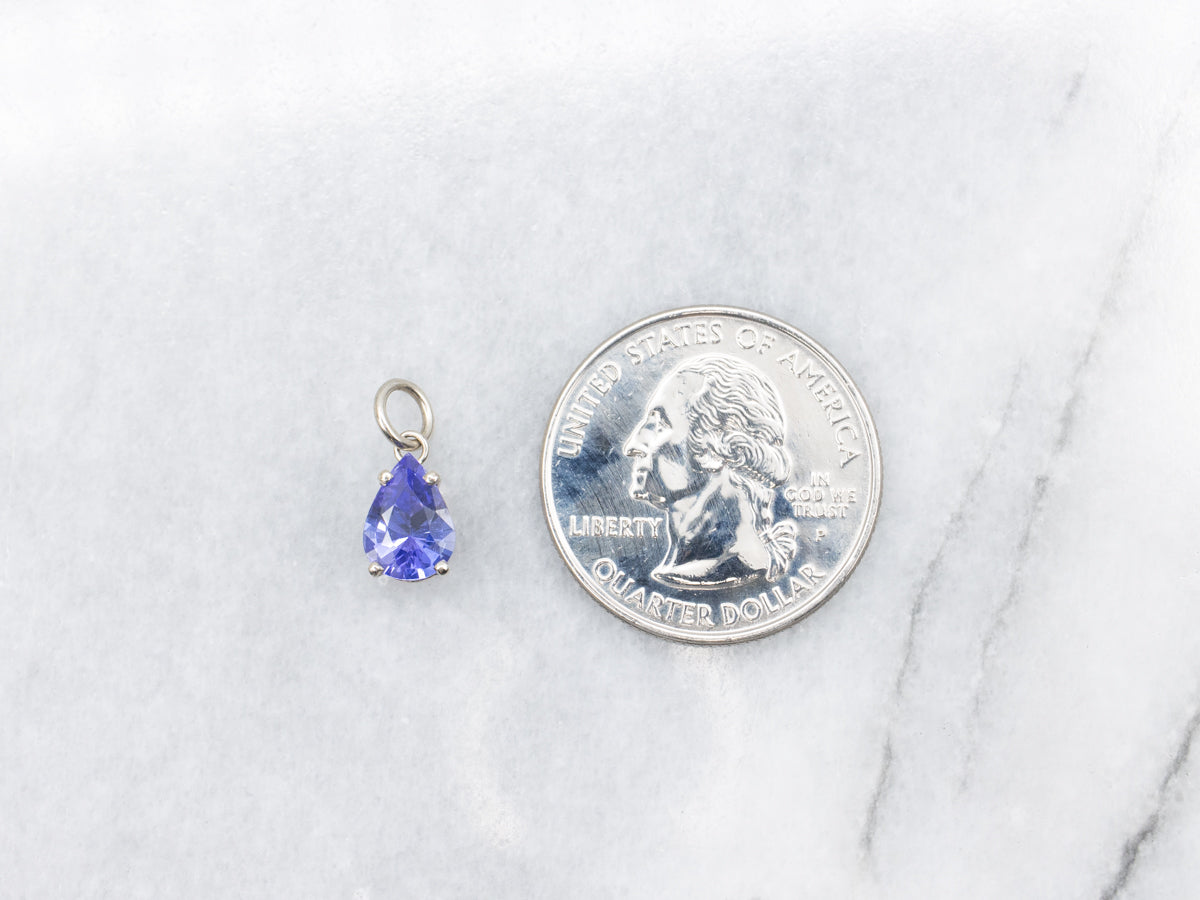 Pear Cut Tanzanite Solitaire Pendant