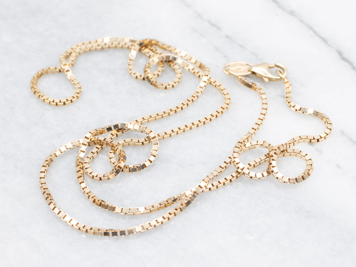 14-Karat Italian Gold Box-Link Chain