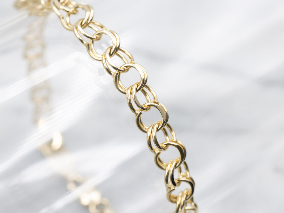 Gold Double Link Bracelet
