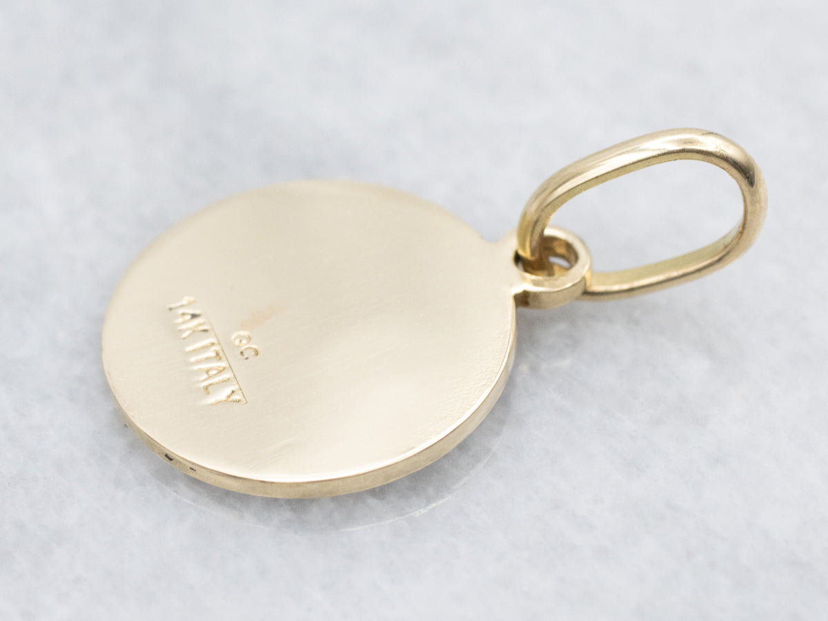 St. Anthony Religious Pendant Gold