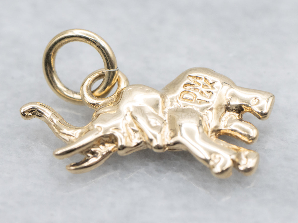 Lucky Yellow Gold Elephant Charm