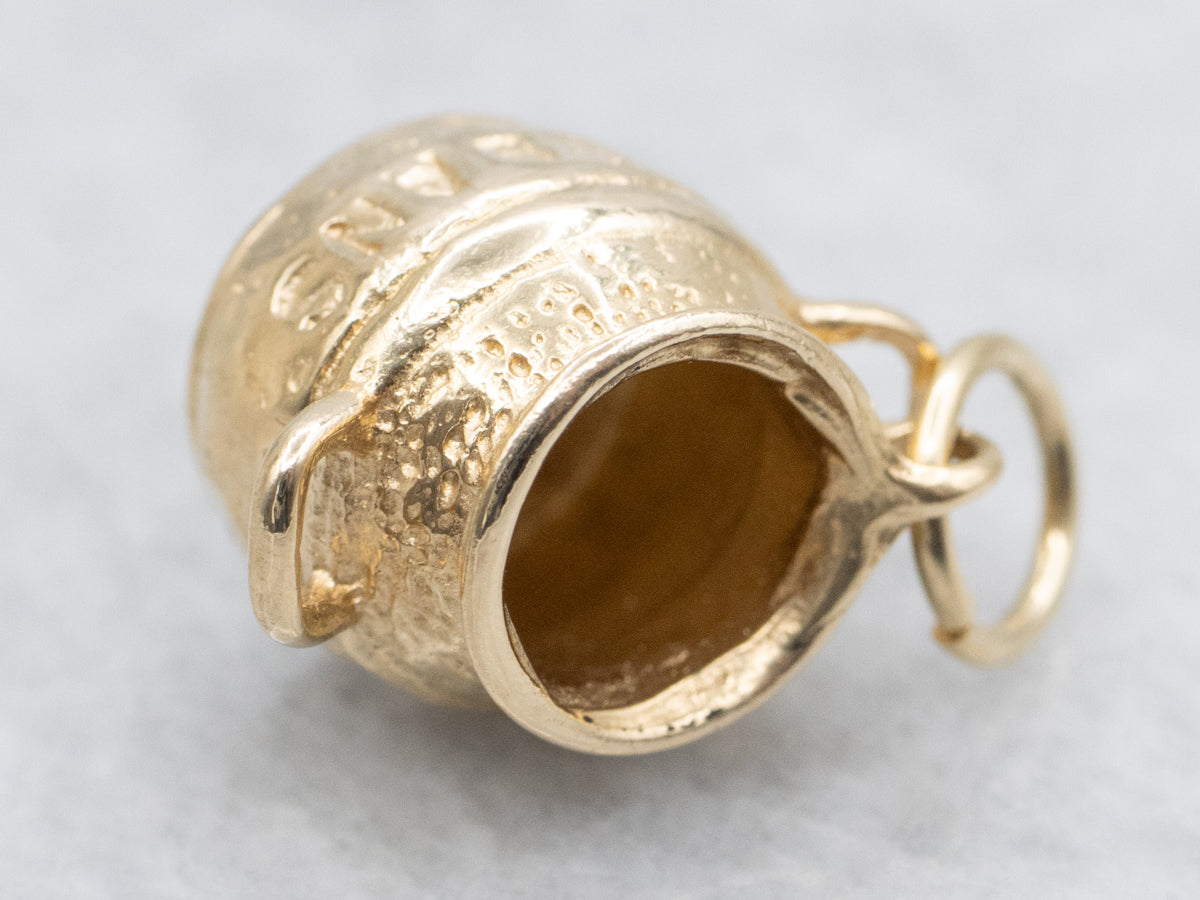 Beantown Baby! Boston Bean Pot Gold Charm