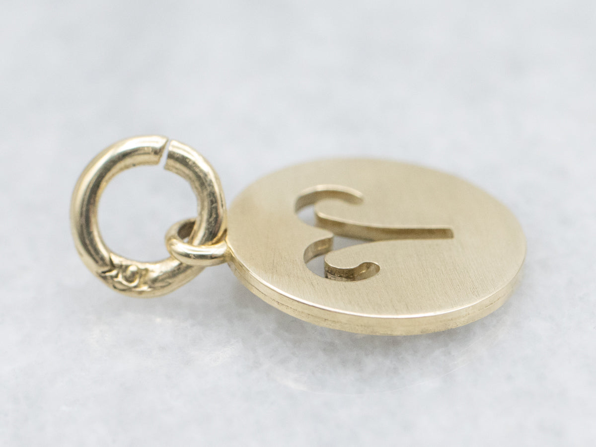 Astrological Sign Aries Disc Pendant