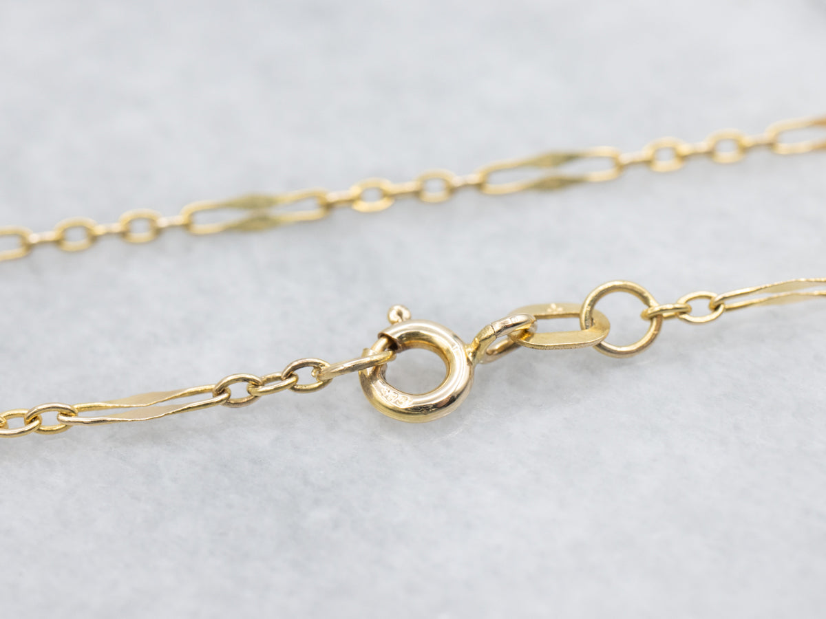 Yellow Gold Fancy Link Chain