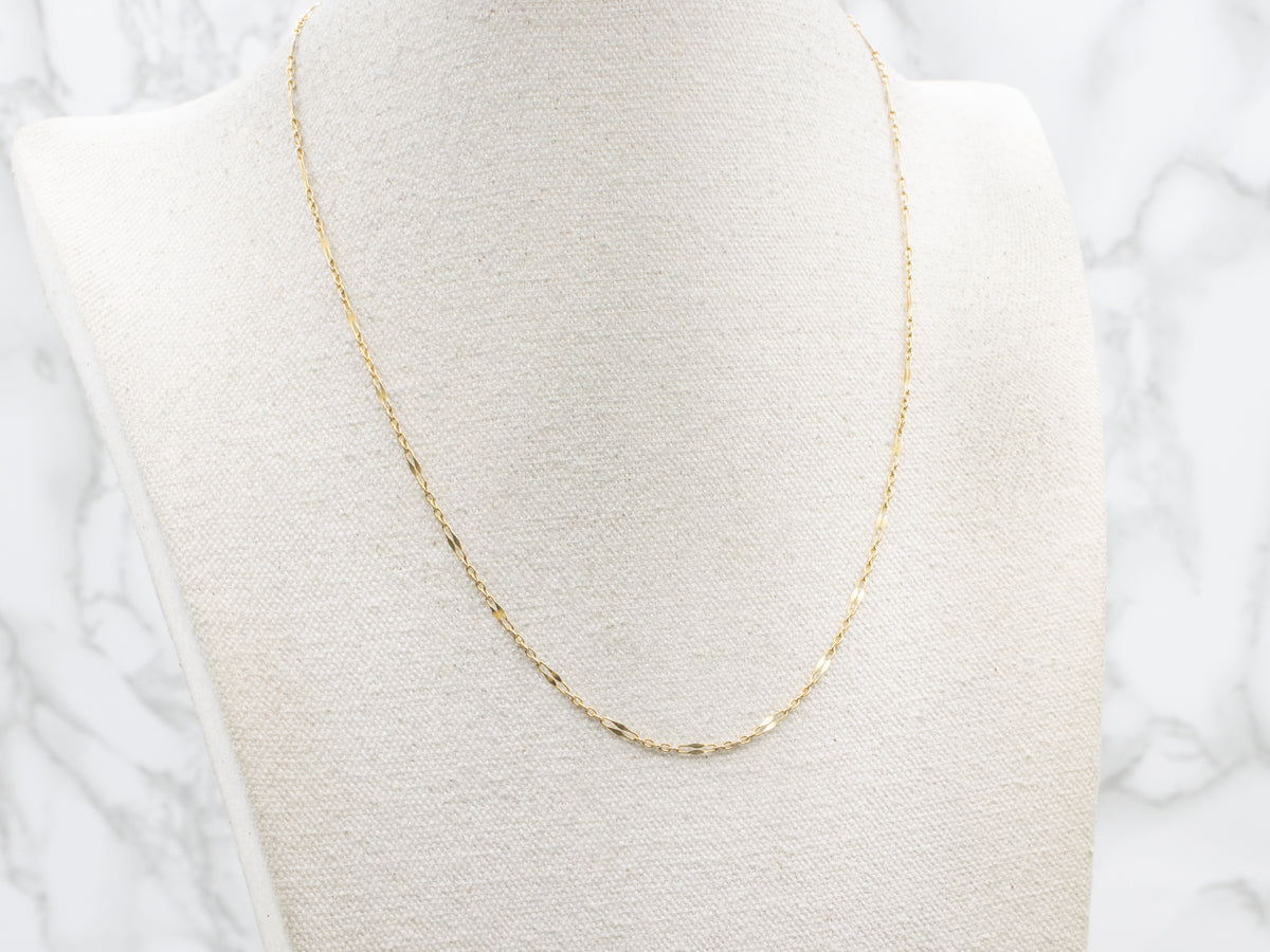 Yellow Gold Fancy Link Chain