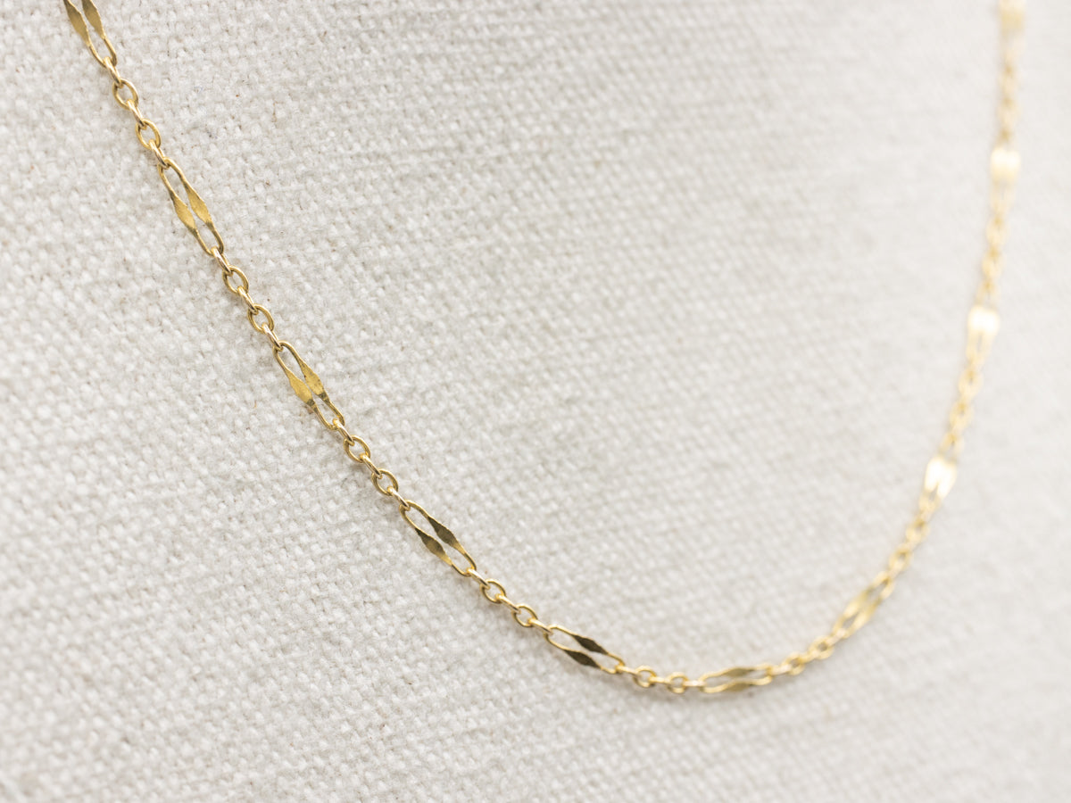 Yellow Gold Fancy Link Chain