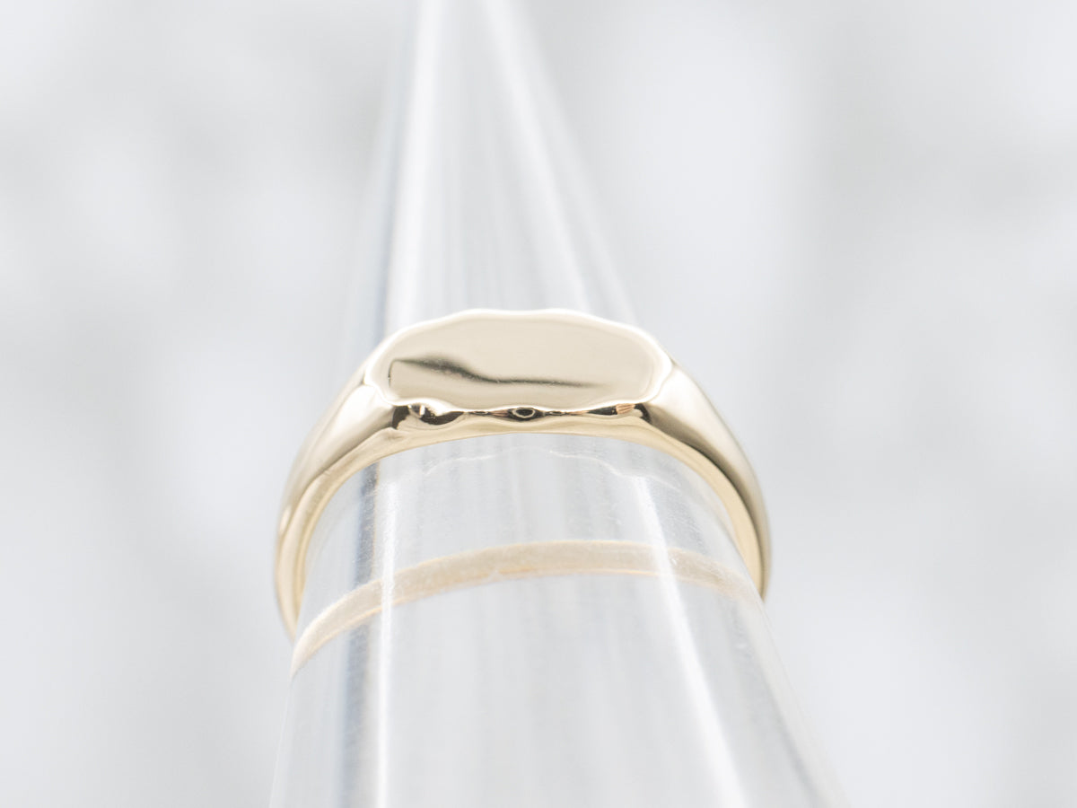 Vintage Yellow Gold Signet Ring