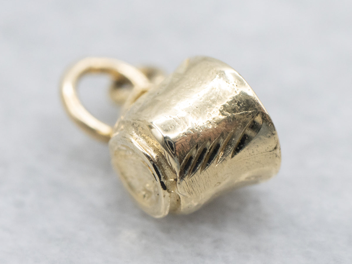 Vintage Gold Teacup Charm