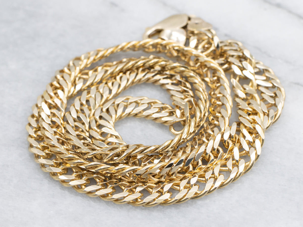 Thick Italian Gold Curb-Link Chain