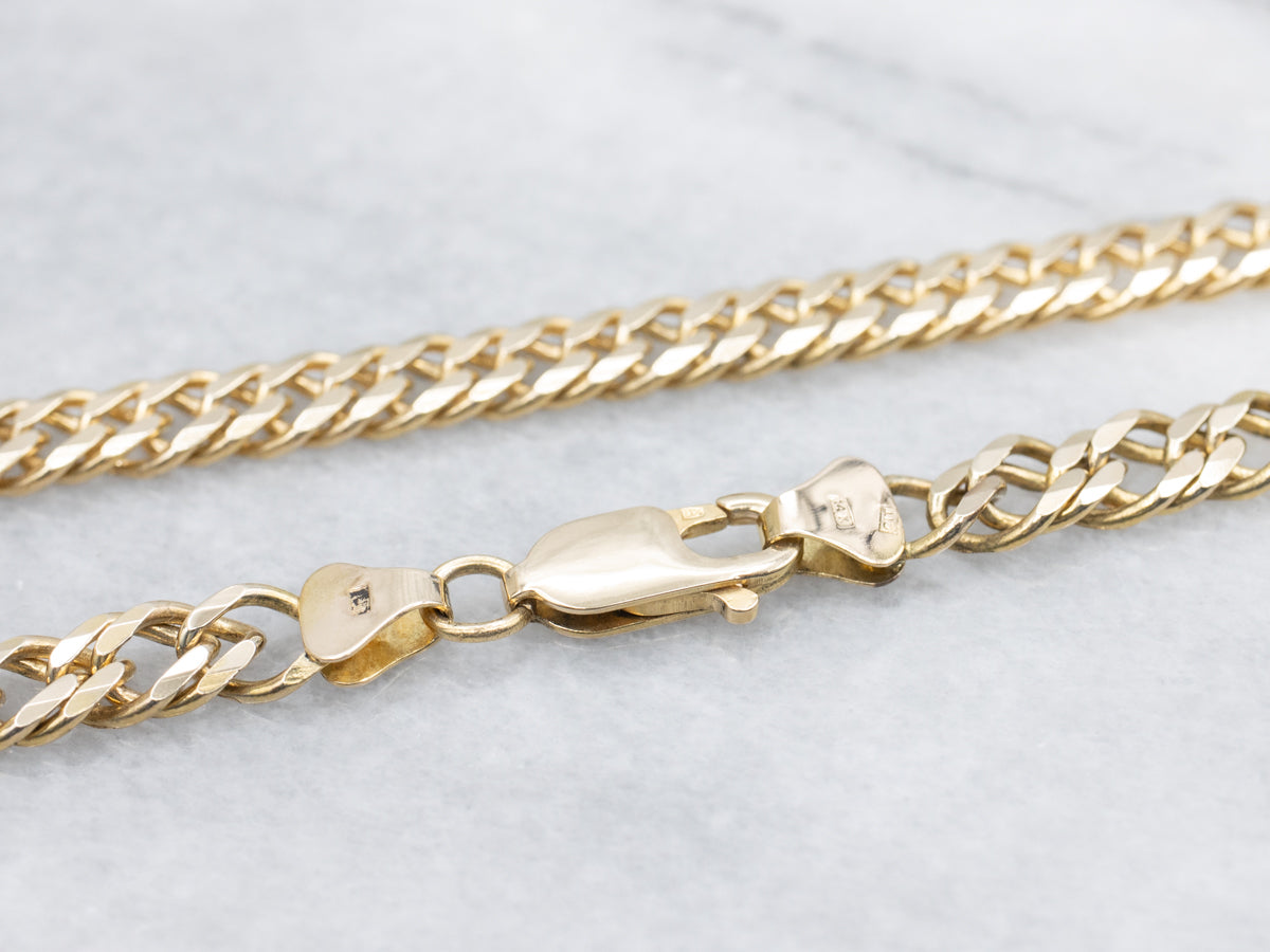 Thick Italian Gold Curb-Link Chain