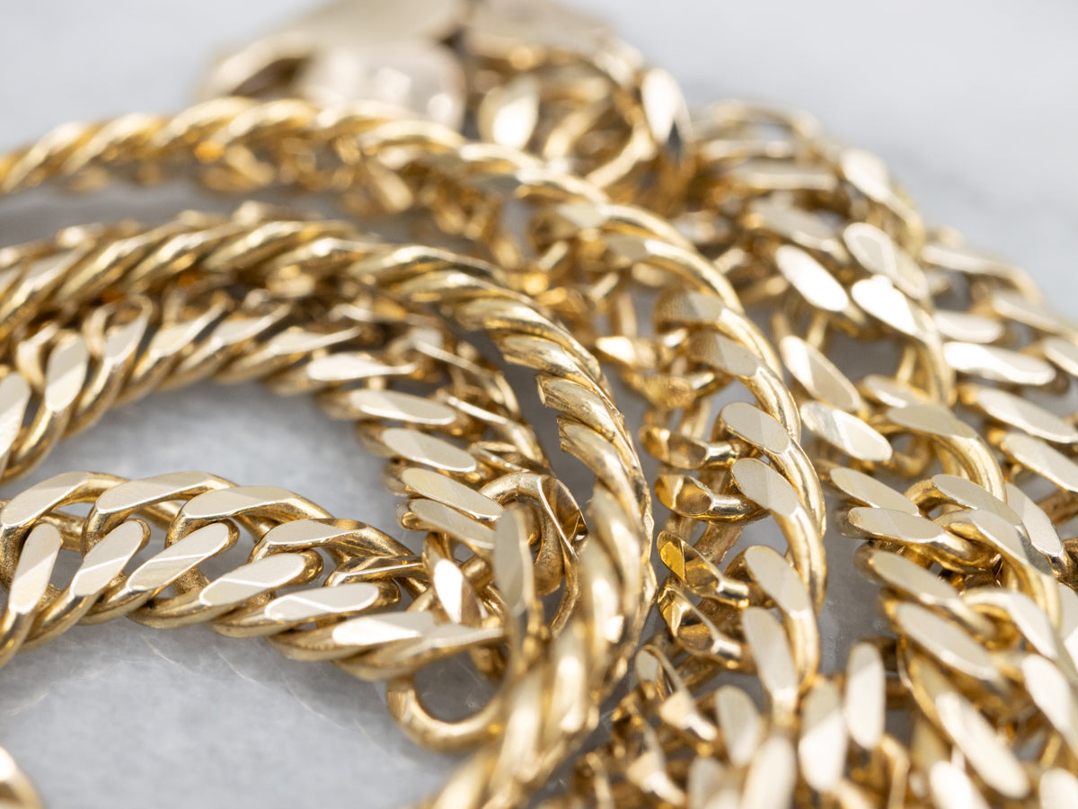 Thick Italian Gold Curb-Link Chain