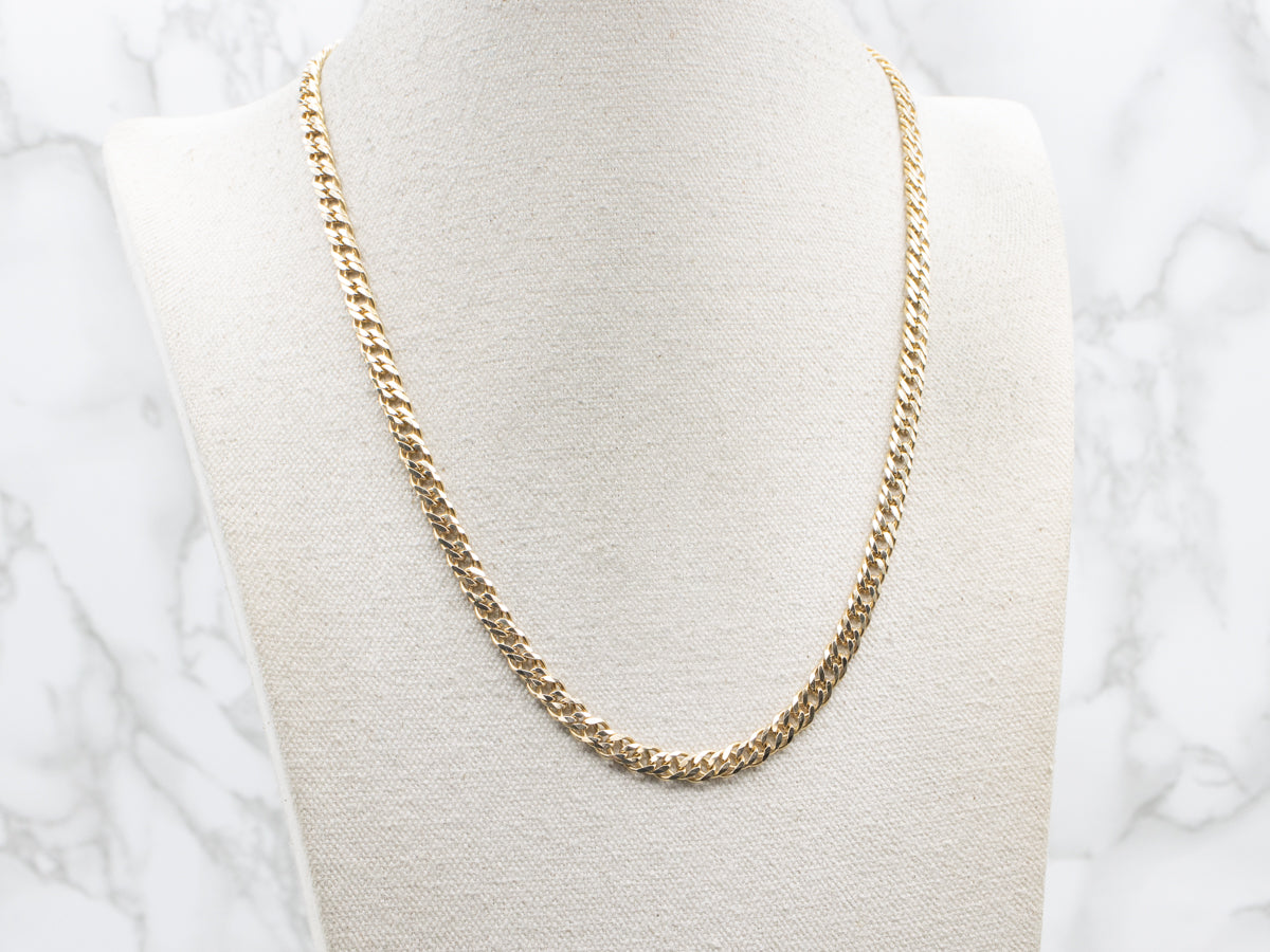 Thick Italian Gold Curb-Link Chain