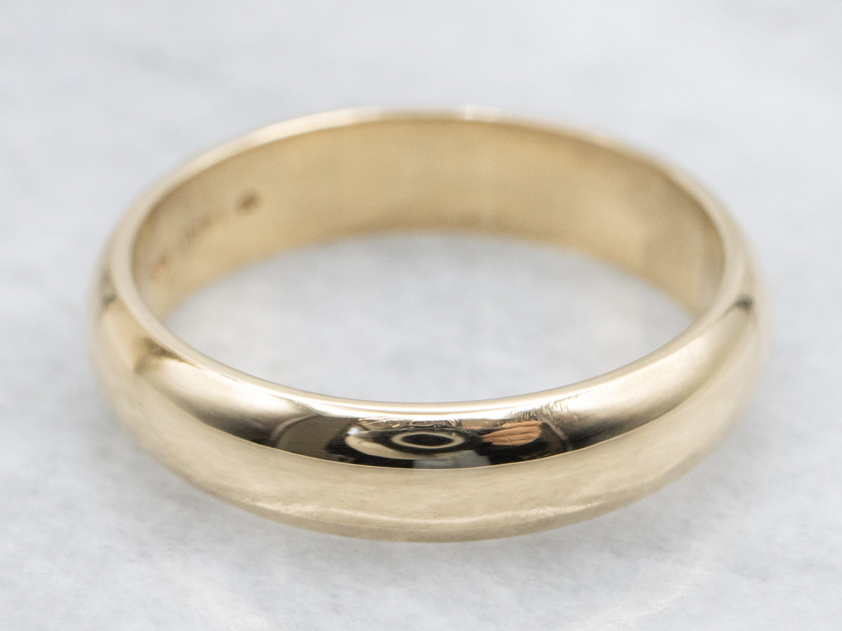 Polished 18-Karat Gold Jabel Wedding Band