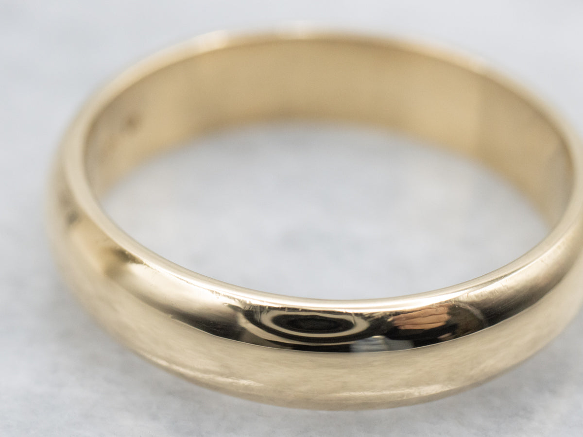 Polished 18-Karat Gold Jabel Wedding Band