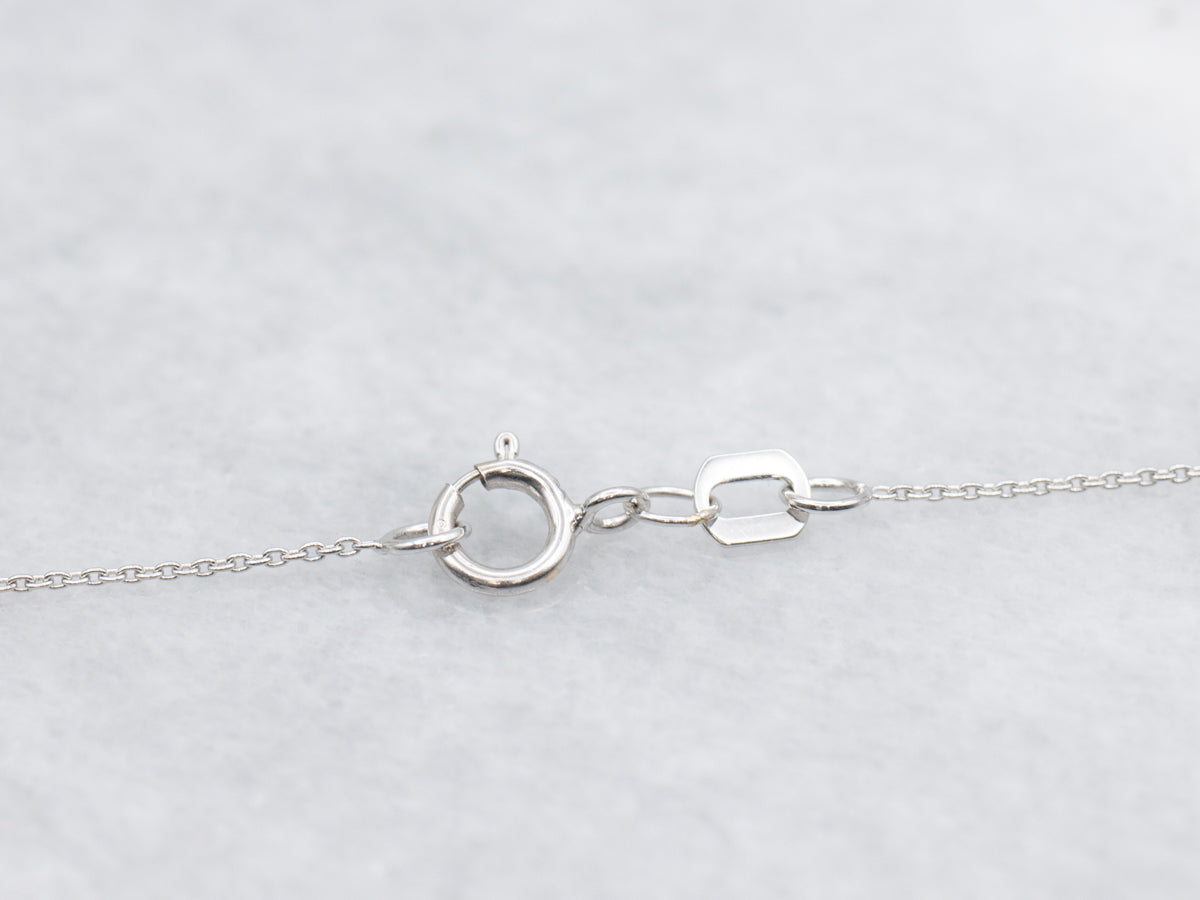 Two Tone Gold Ruby and Diamond Pendant Necklace