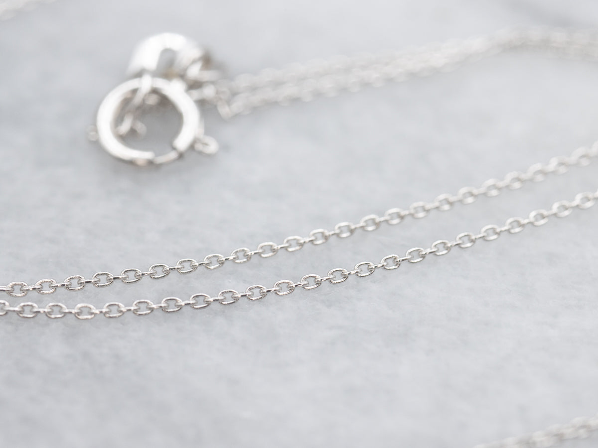 Two Tone Gold Ruby and Diamond Pendant Necklace