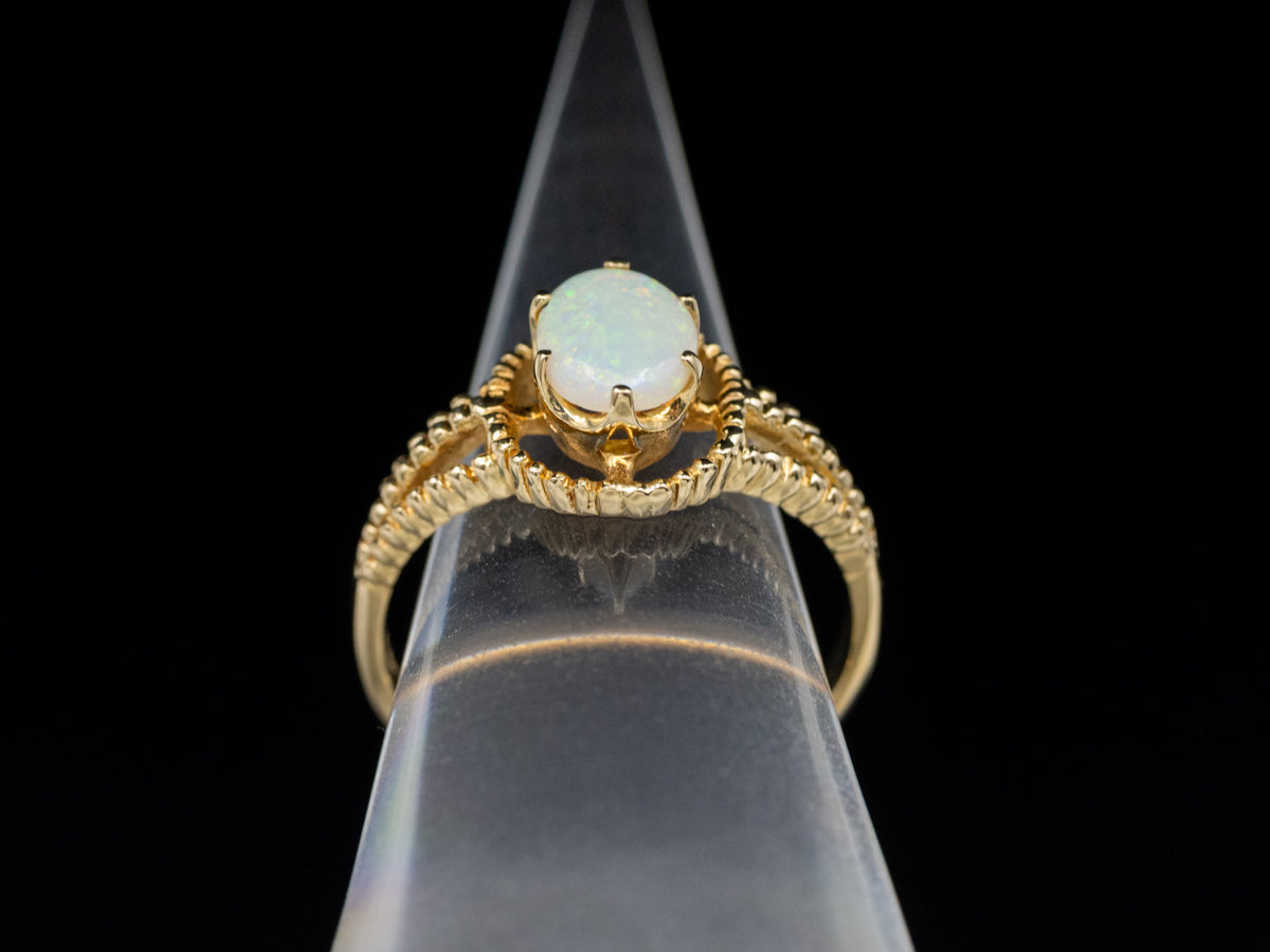Australian Opal Nautical Gold Ring