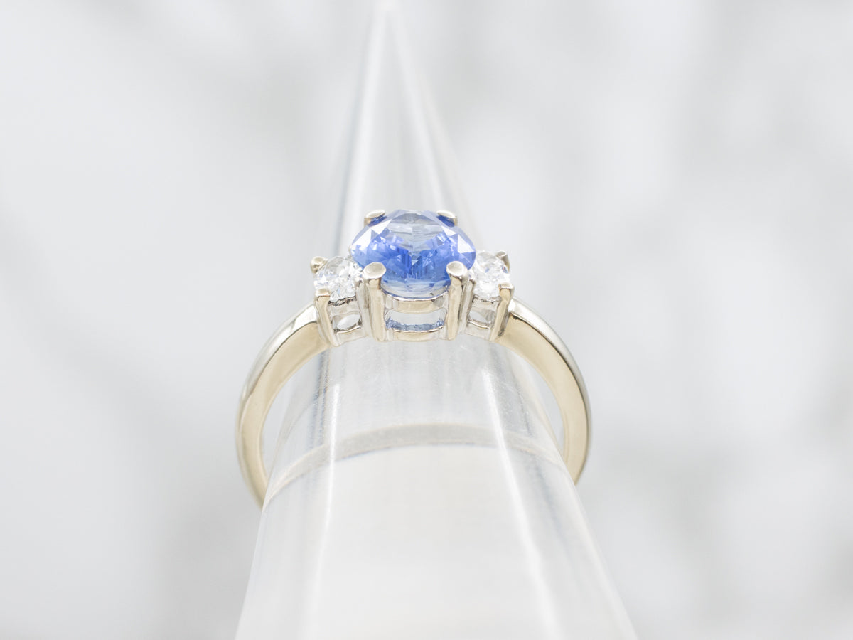 Pear-Cut Sapphire and Diamond Engagement Ring