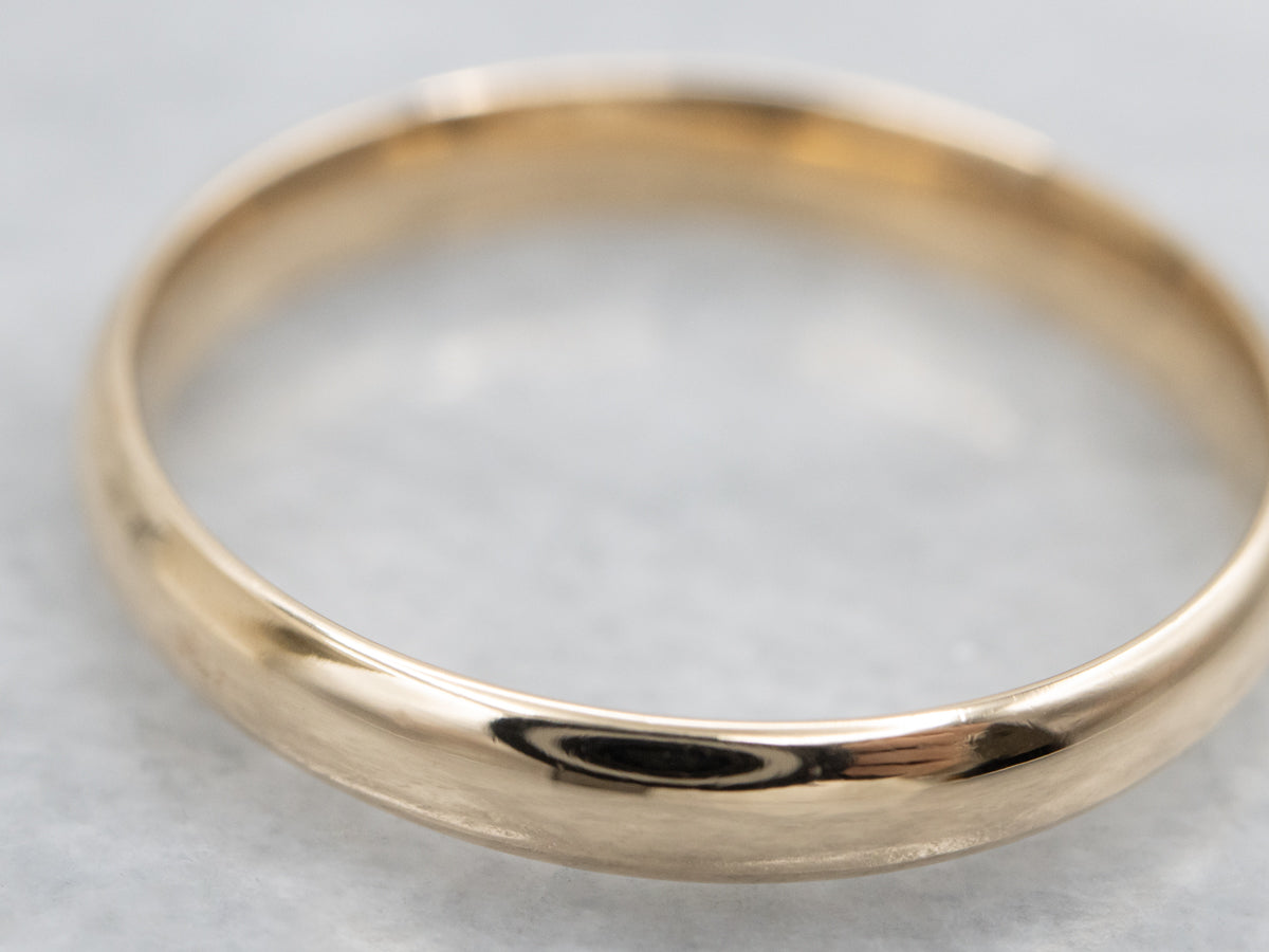 Thin Gold Comfort Fit Band