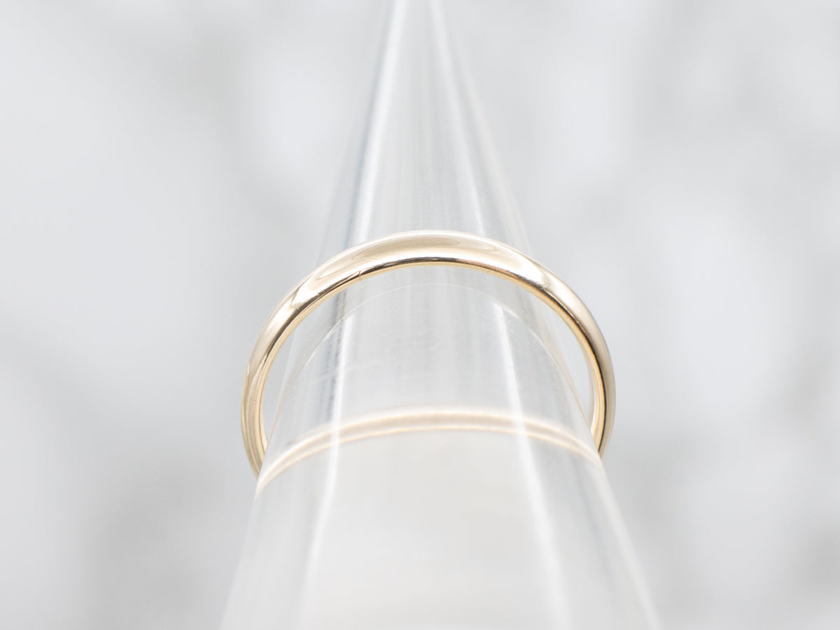 Thin Gold Comfort Fit Band