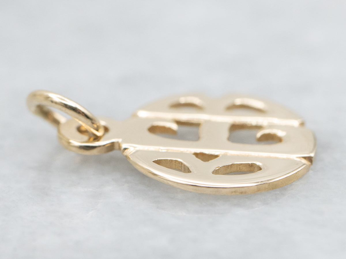 Vintage Gold "BEB" Initial Pendant