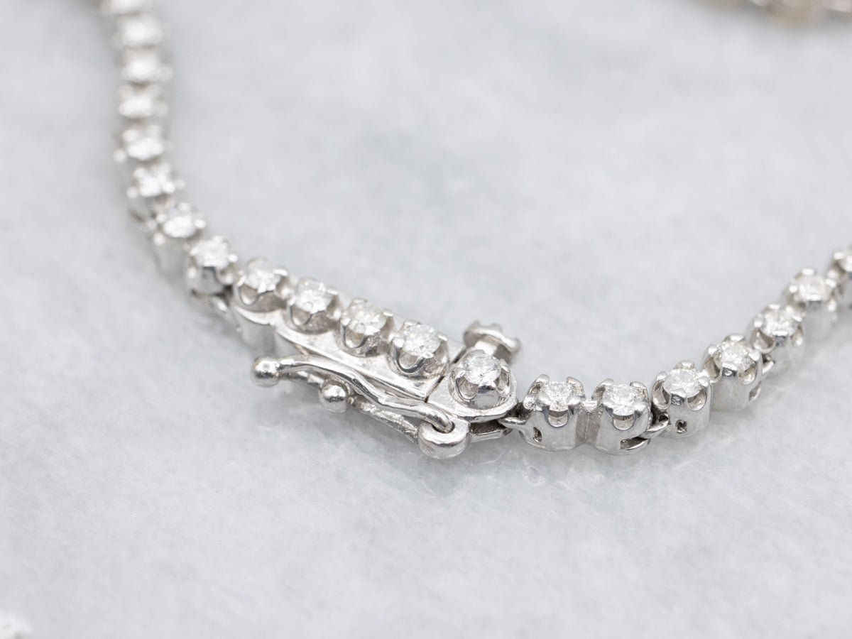 Graduated Diamond Tennis Necklace