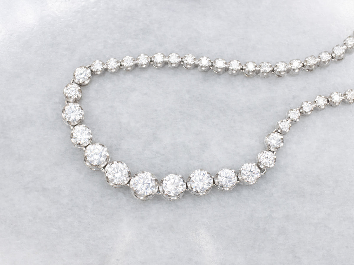 Graduated Diamond Tennis Necklace